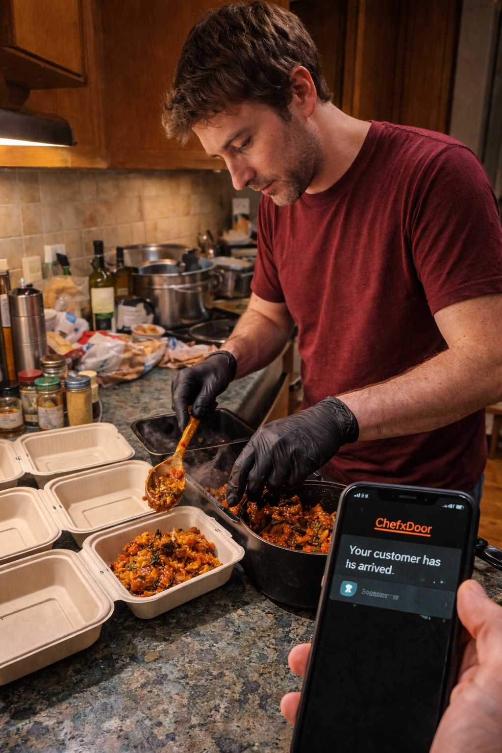 Chef getting a notification on ChefxDoor
